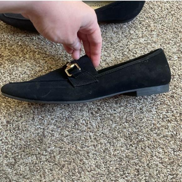 Women's Christian Siriano Black Suede Loafers Size 7.5 - Picture 2 of 7